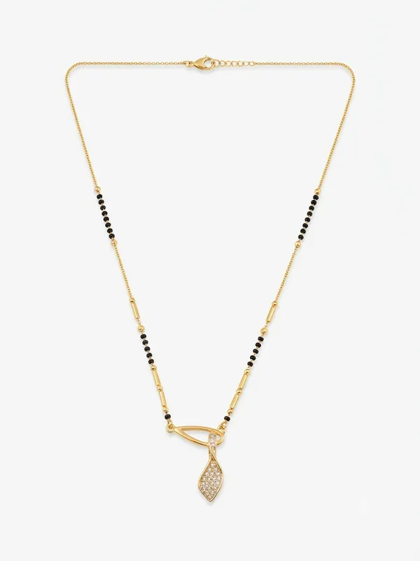 Gold_Stainless_Steel_Black_Beaded_Drop_Pendant_Mangalsutra_For_Women