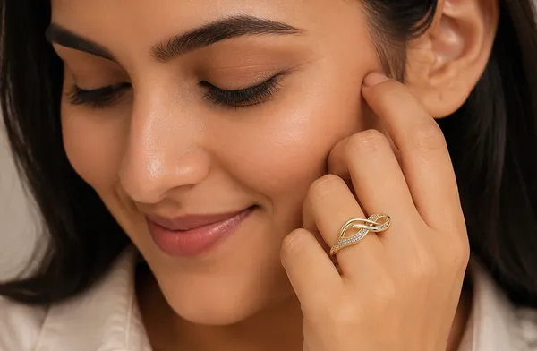 Gold_Stainless_Steel_Infinity_Crossover_Ring_For_Women