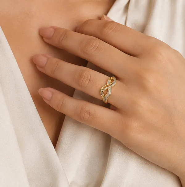 Gold_Stainless_Steel_Infinity_Crossover_Ring_For_Women