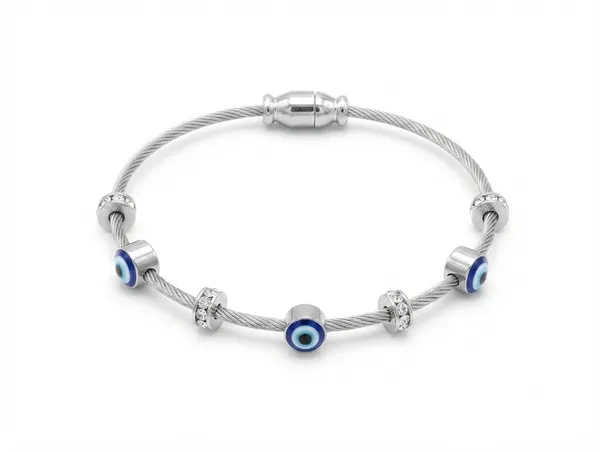 Silver_Stainless_Steel_Evil_Eye_Charm_Bracelet_For_Women