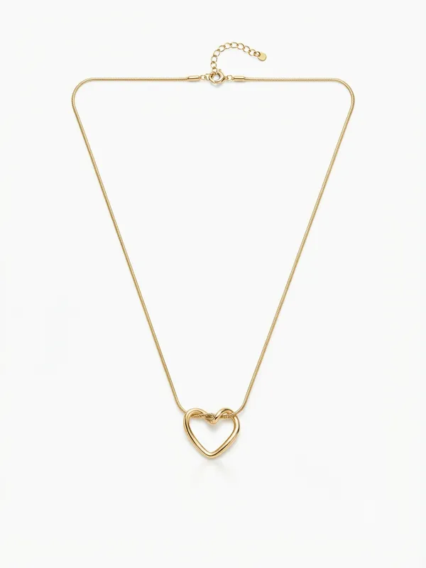 Gold_Stainless_Steel_Open_Heart_Pendant_Necklace_For_Women