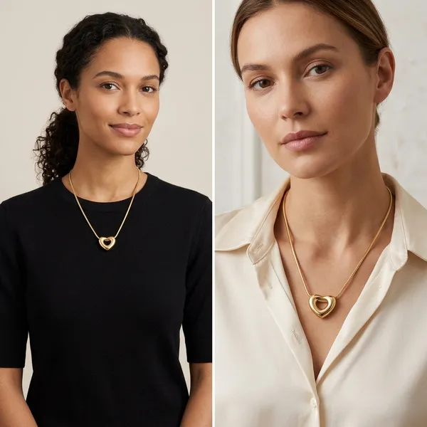 Gold_Stainless_Steel_Double_Heart_Pendant_Necklace_For_Women
