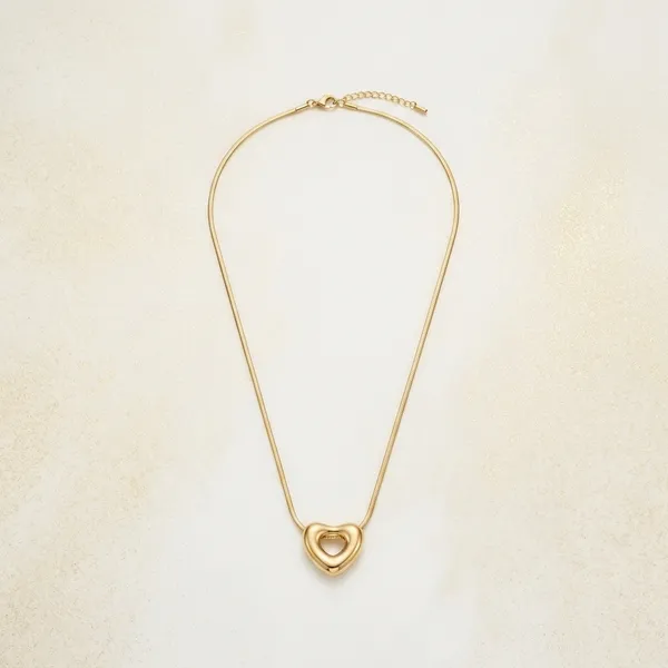 Gold_Stainless_Steel_Double_Heart_Pendant_Necklace_For_Women
