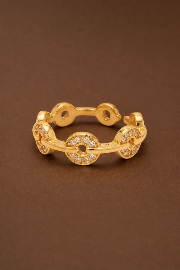 Gold_Stainless_Steel_Crystal_Embellished_Ring_For_Women