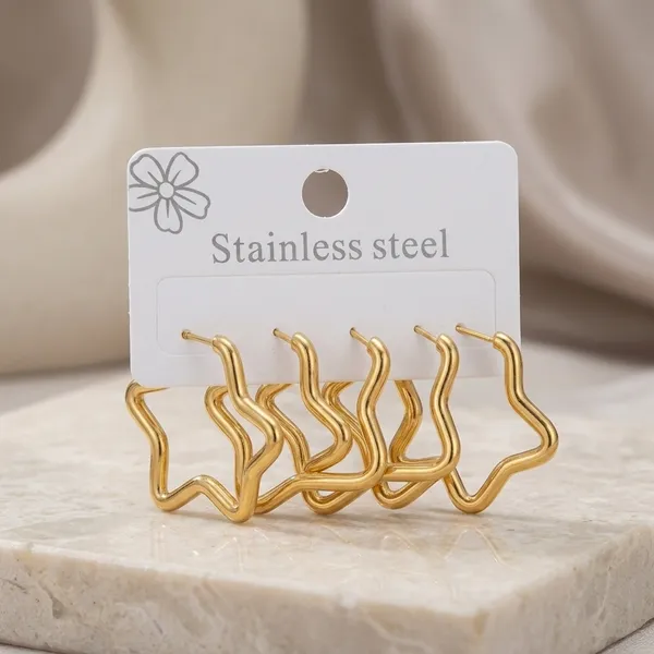 Gold_Stainless_Steel_Star_Hoop_Earrings_For_Women