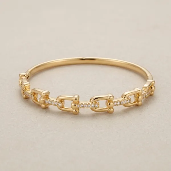 Gold_Stainless_Steel_Stone_Accent_Link_Bracelet_For_Women