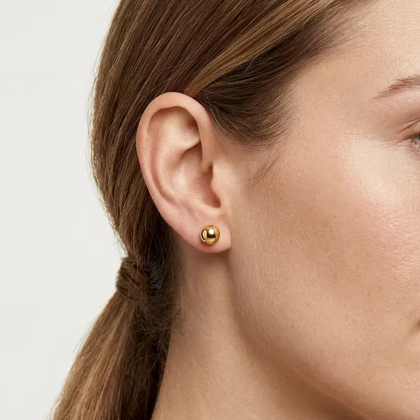 Gold_Stainless_Steel_Polished_Ball_Stud_Earrings_For_Women