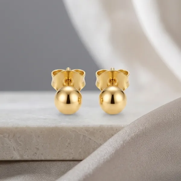 Gold_Stainless_Steel_Polished_Ball_Stud_Earrings_For_Women