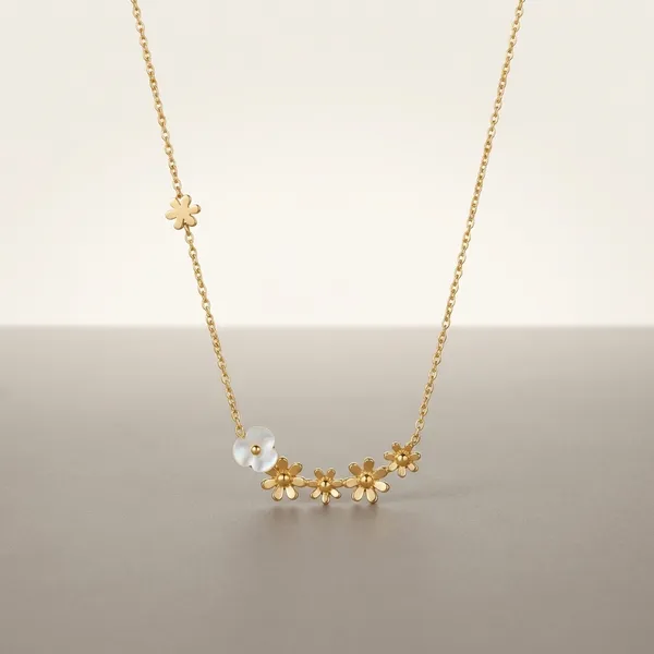 Gold_Stainless_Steel_Floral_Chain_Necklace_For_Women