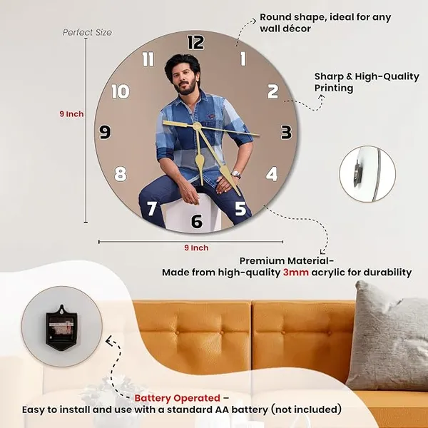 Multicolor_Acrylic_Personalised_Photo_Round_Wall_Clock