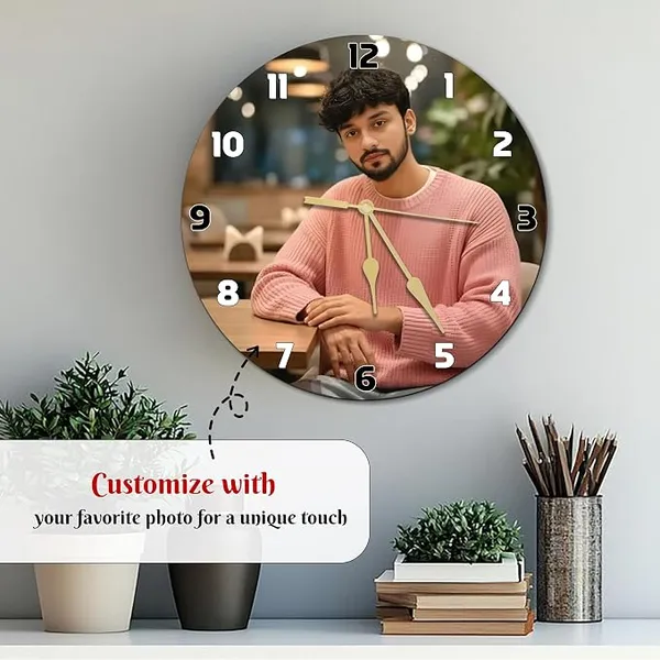 Multicolor_Acrylic_Personalised_Photo_Round_Wall_Clock