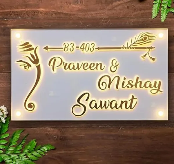 Multicolor_Acrylic_Personalised_Peacock_Floral_Illuminated_Name_Plate