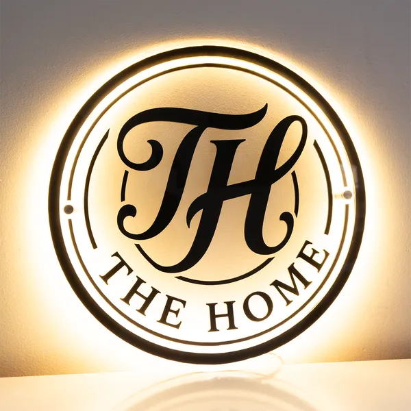 Multicolor_Acrylic_Round_Monogram_Led_Personalised_Wall_Light