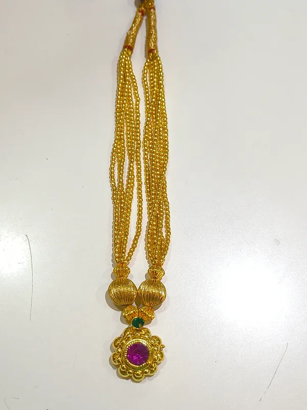 Gold_&_Pink_Gold_Plated__Necklace_For_Women