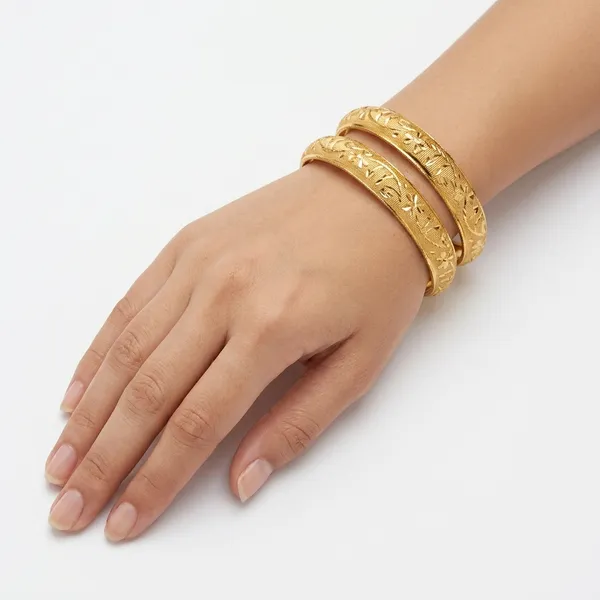 Gold_Copper_Alloy_Bangles_For_Women