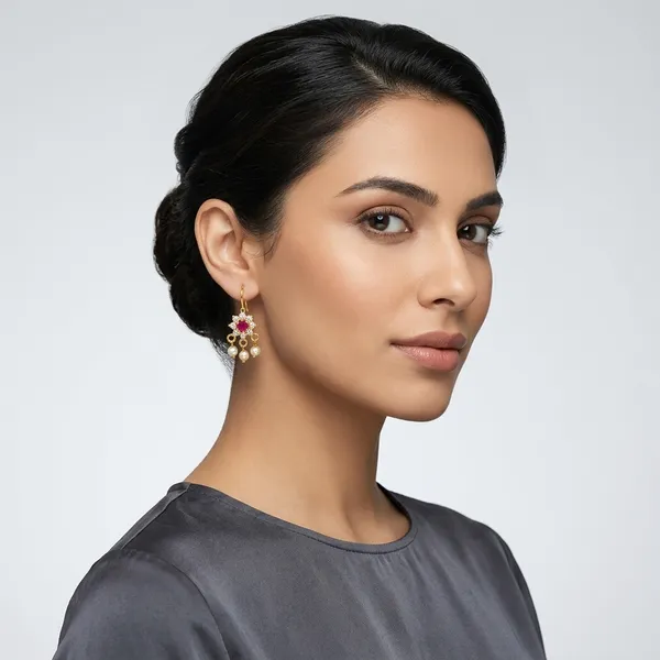 Brown_Plated_Gold_Plated__Earrings_For_Women