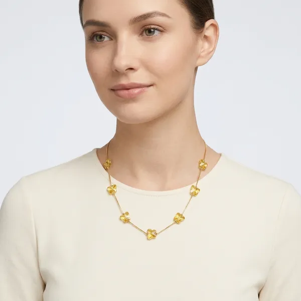 Gold_Crystal_And_Gold_Plated__Chain_For_Women