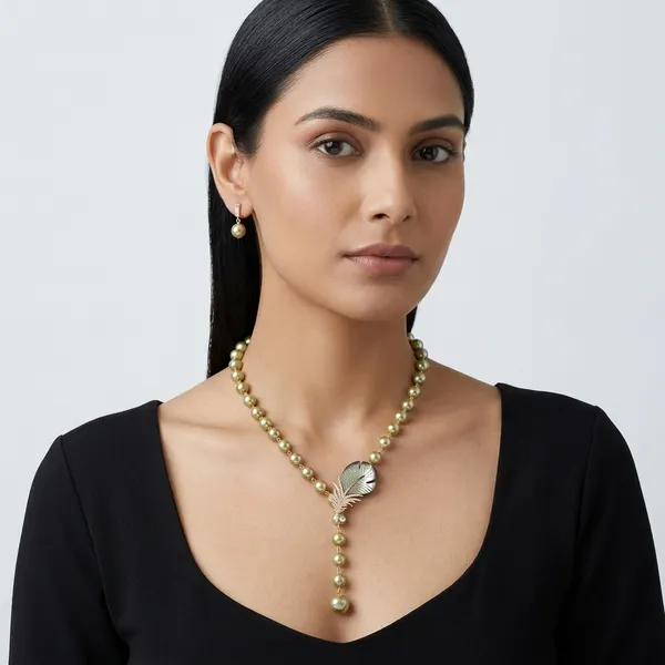 Green_MOP_Pearl_And_Gold_Plated__Necklace_Set_For_Women