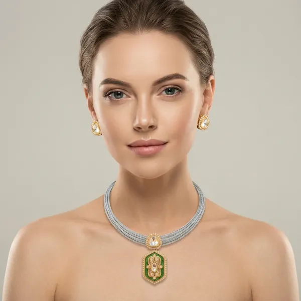 Gold_Copper_Alloy_Necklace_Set_For_Women