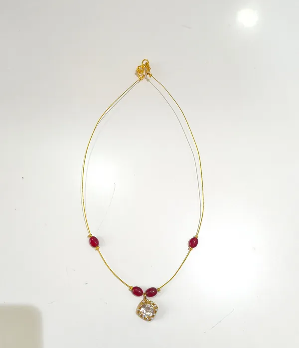 Kunadan_Gold_&_Maroon_Gold_Plated_Necklace_For_Women