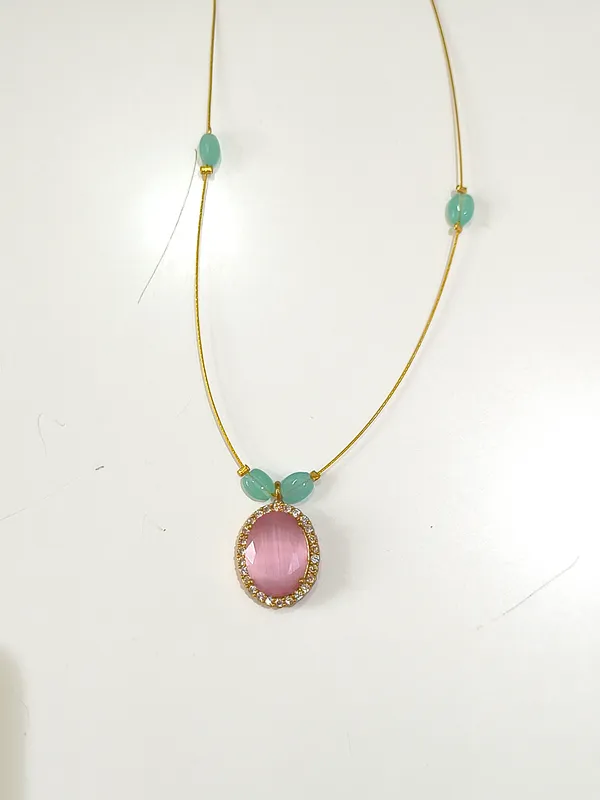 Multicolor_Gold_Plated__Necklace_For_Women