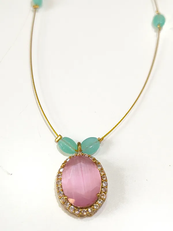 Multicolor_Gold_Plated__Necklace_For_Women