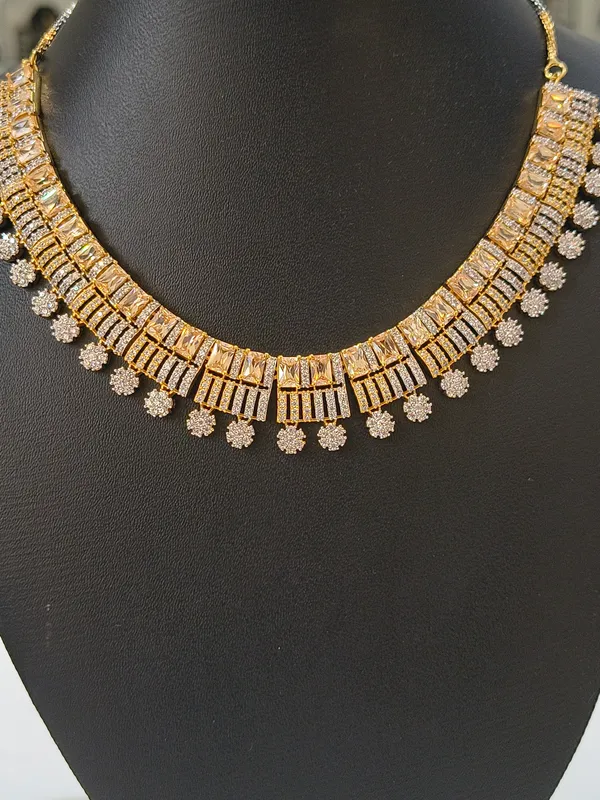 Gold_Plated_Gold_Plated__With_CZ_Diamonds_Necklace_Set_For_Women