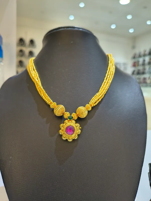 Gold_&_Pink_Gold_Plated__Necklace_For_Women
