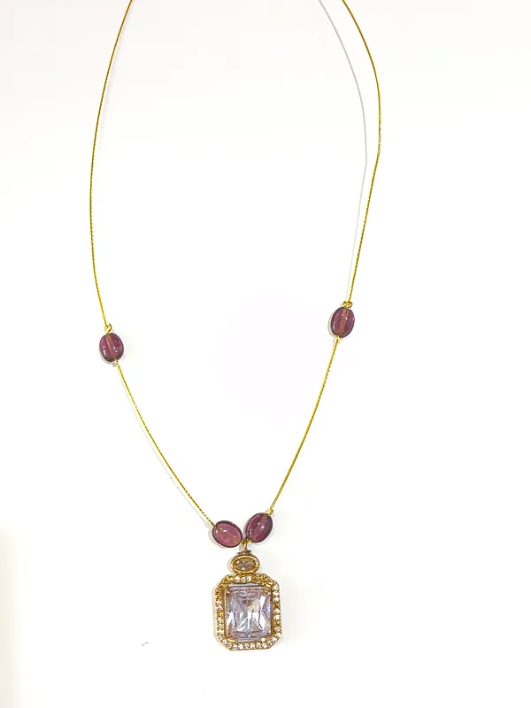 Gold_Copper_Alloy_Necklace_For_Women