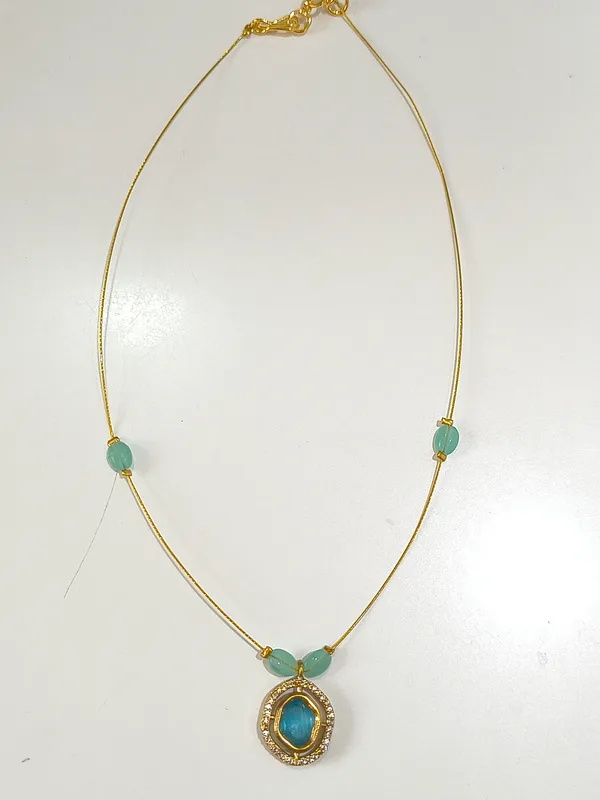 Multicolor_Gold_Plated__Necklace_For_Women