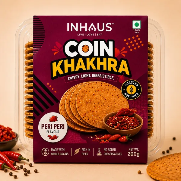 Inhaus_Schezwan_Coin_Khakhra_Roasted_Snack_200_Gm_Pack_Of_2
