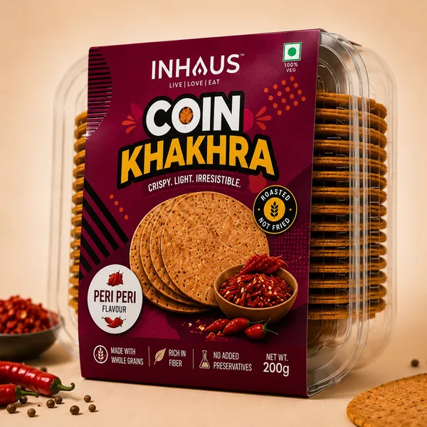Inhaus_Schezwan_Coin_Khakhra_Roasted_Snack_200_Gm_Pack_Of_2