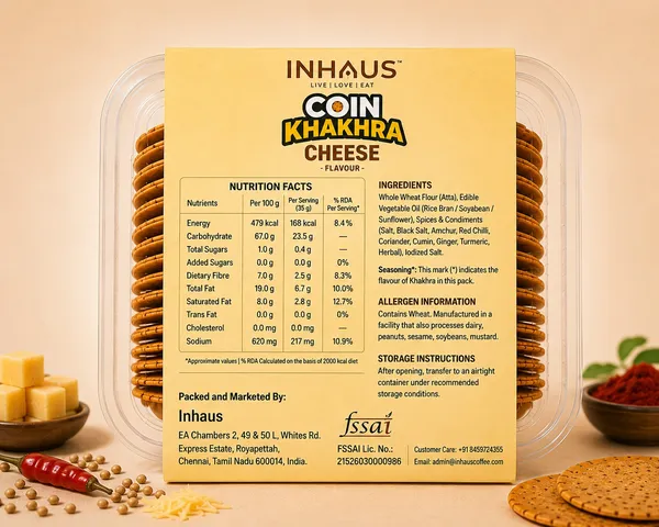 Inhaus_Cheese_Coin_Khakhra_Roasted_Snack_200_Gm_Pack_Of_2
