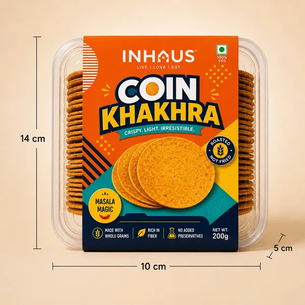Inhaus_Masala_Magic_Coin_Khakhra_Roasted_Snack_200_Gm_Pack_Of_2