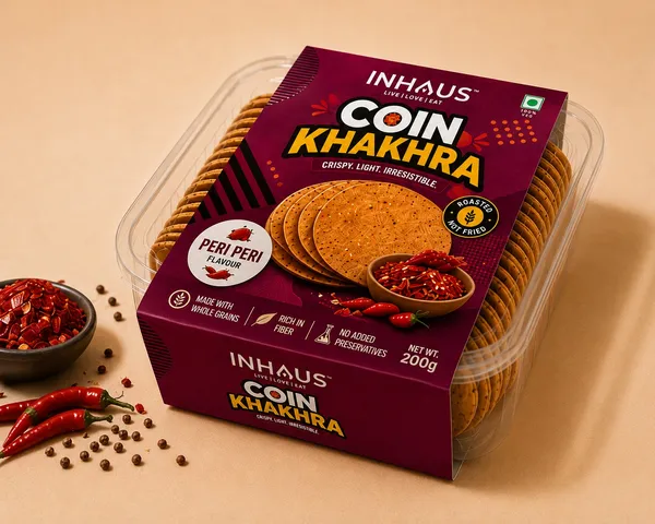 Inhaus_Schezwan_Coin_Khakhra_Roasted_Snack_200_Gm_Pack_Of_2