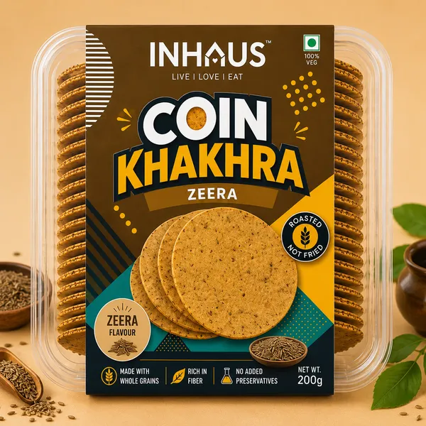 Inhaus_Zeera_Coin_Khakhra_Roasted_Snack_200_Gm_Pack_Of_2