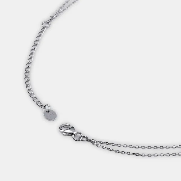 Silver_Sterling_Silver_Dual_Layered_Necklace_For_Women