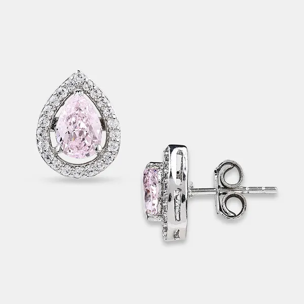 Silver_Sterling_Silver_Pink_Drop_Stone_Necklace_Set_For_Women