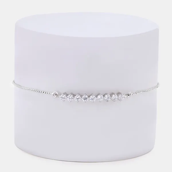 Silver_Sterling_Silver_Stone_Studded_Snail_Bracelet_For_Women