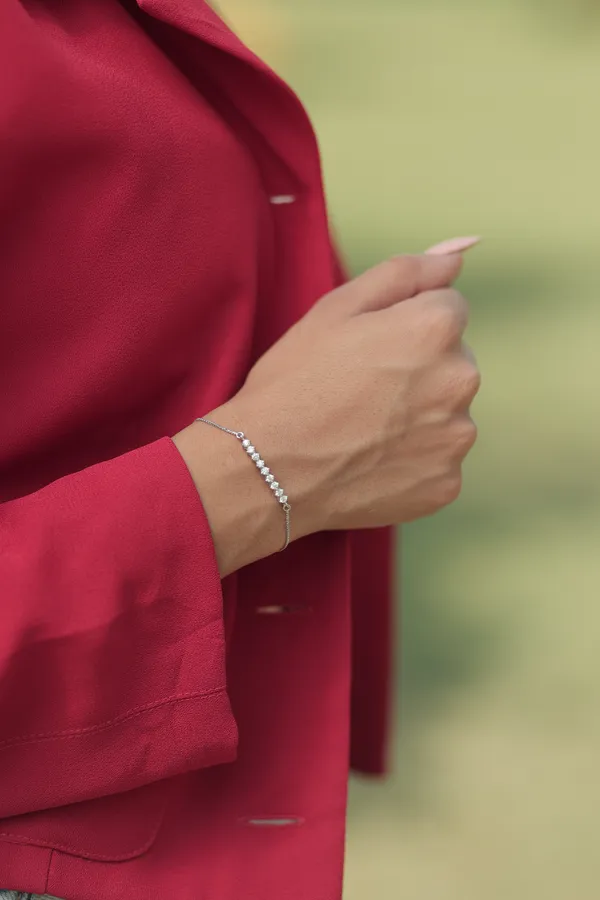Silver_Sterling_Silver_Stone_Studded_Snail_Bracelet_For_Women