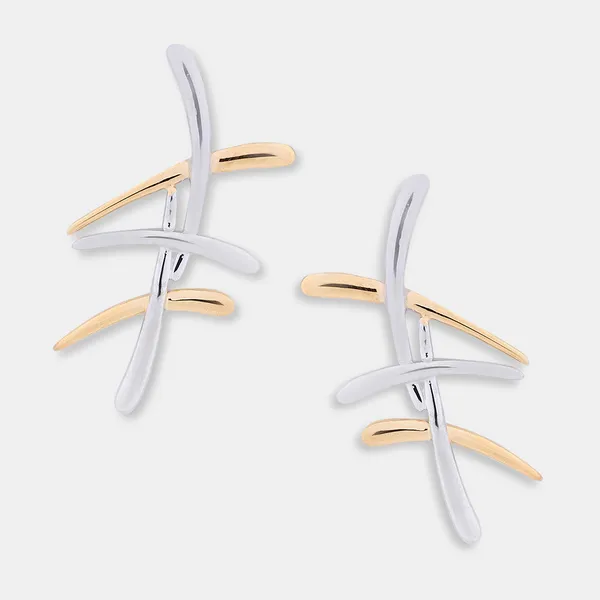 Gold_&_Silver_Sterling_Silver_Deconstructed_Twigs_Earrings_For_Women