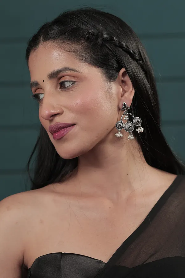 Silver_Sterling_Silver_Three_Eye_Jhumka_Earring_For_Women