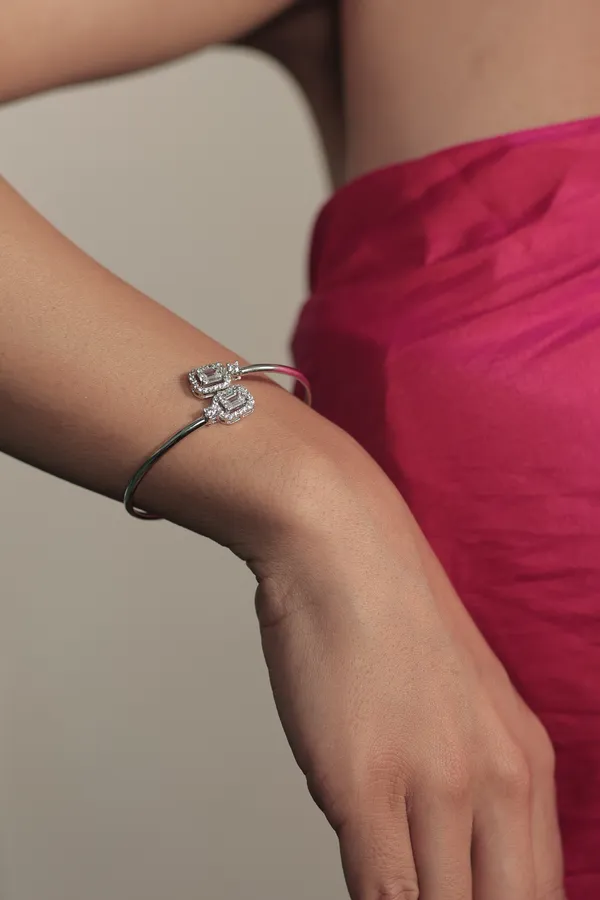 Silver_Sterling_Silver_Geometric_Square_Bracelet_For_Women