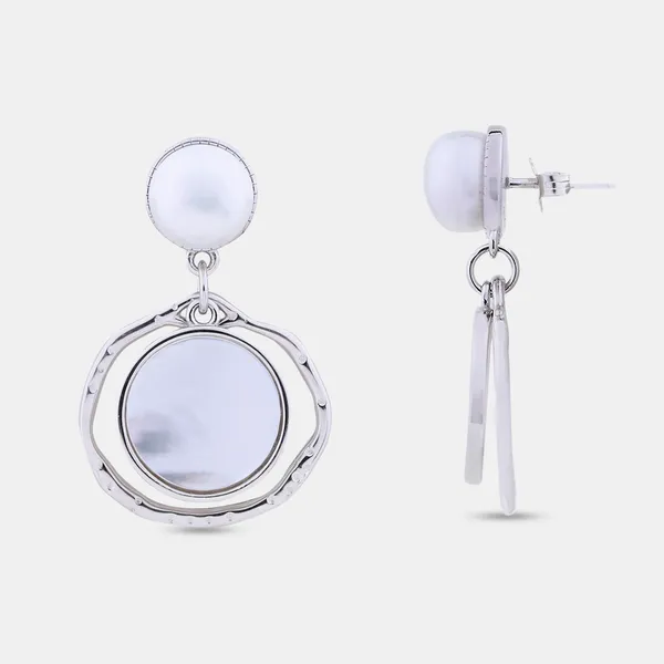 Silver_Sterling_Silver_Circle_Oasis_Earrings_For_Women