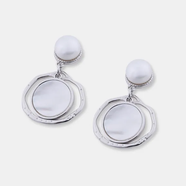 Silver_Sterling_Silver_Circle_Oasis_Earrings_For_Women