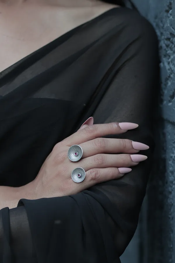 Silver_Sterling_Silver_Gramophone_Ring_For_Women