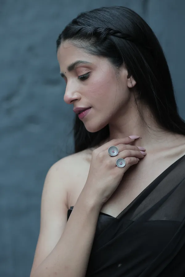 Silver_Sterling_Silver_Gramophone_Ring_For_Women