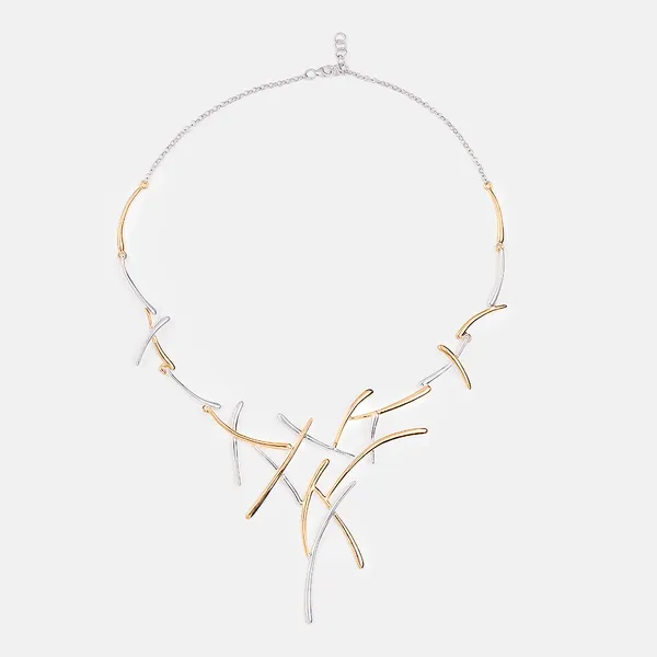 Gold_&_Silver_Sterling_Silver_Twig_Designer_Necklace_For_Women