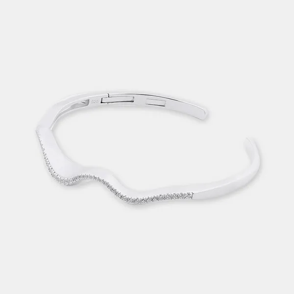 Silver_Sterling_Silver_Wave_Stone_Bracelet_For_Women
