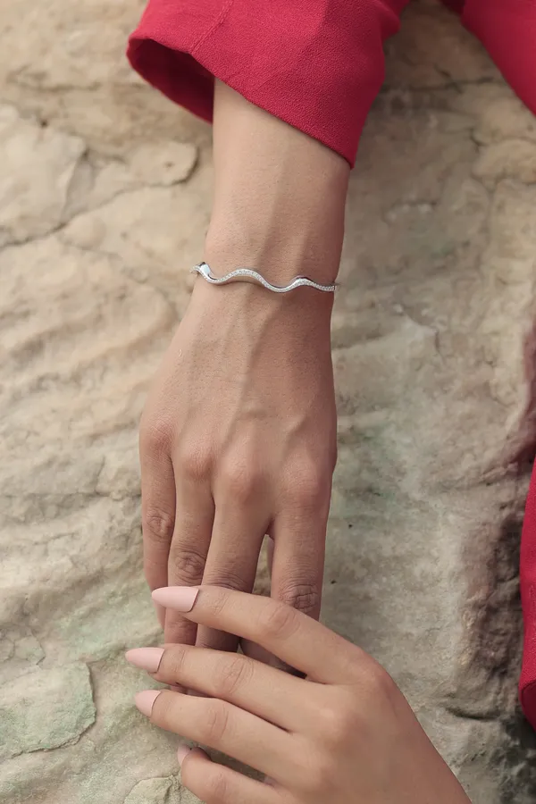 Silver_Sterling_Silver_Wave_Stone_Bracelet_For_Women